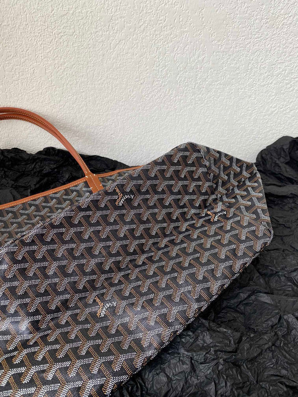 SAINT LOUIS GM 40CM BLACK AND TAN CANVAS