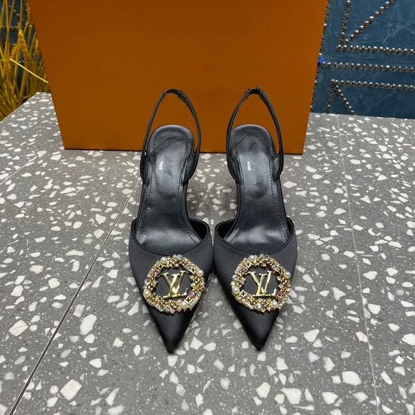 DÉCOLLETÉ LV MET SLINGBACK NERO