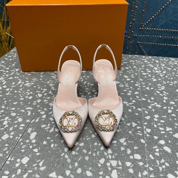 DÉCOLLETÉ LV MET SLINGBACK BEIGE