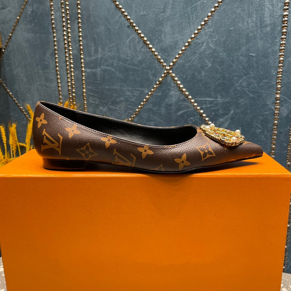 LV MET BALLERINA PIATTA MONOGRAM