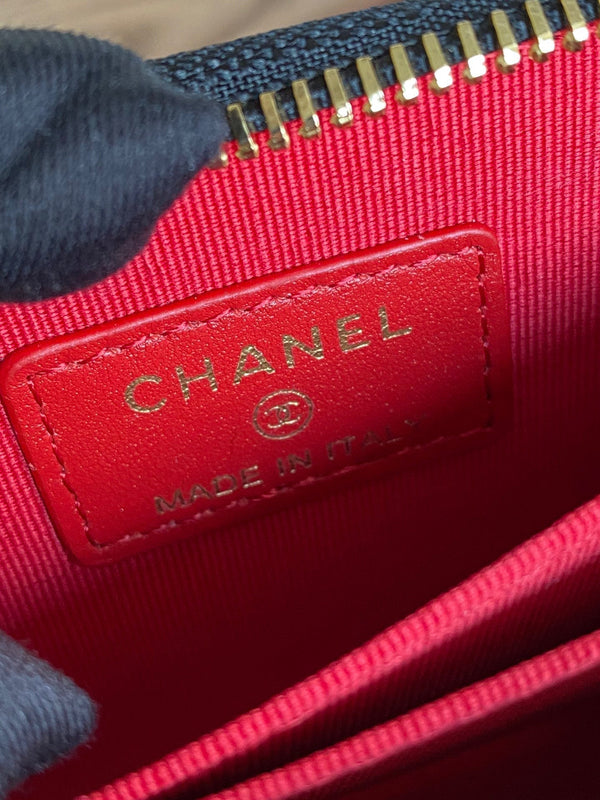 ALV Victorine 19 Zipped Coin Purse Lambskin