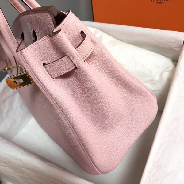HM BIRKIN 30CM PELLE ROSA TOGO FERRAMENTA ORO