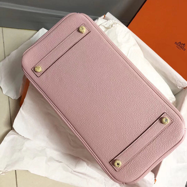 HM BIRKIN 30CM PELLE ROSA TOGO FERRAMENTA ORO