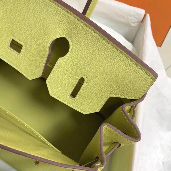 HM BIRKIN 25CM PELLE GIALLA TOGO FERRAMENTA ORO