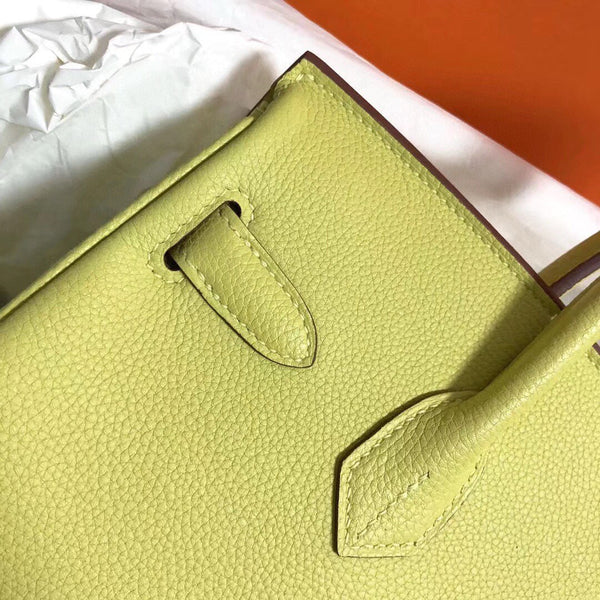 HM BIRKIN 25CM PELLE GIALLA TOGO FERRAMENTA ORO