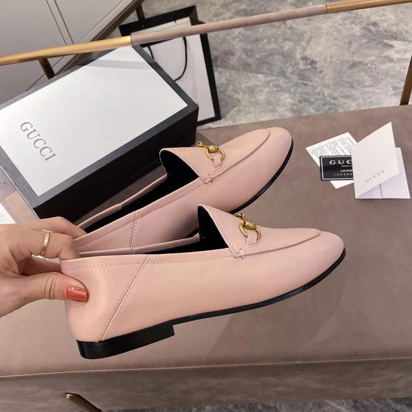 mocassino gg in pelle di vitello rosa chiaro