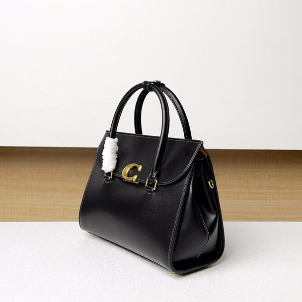 Coach Broome Carryall 30 in pelle di vitello nera