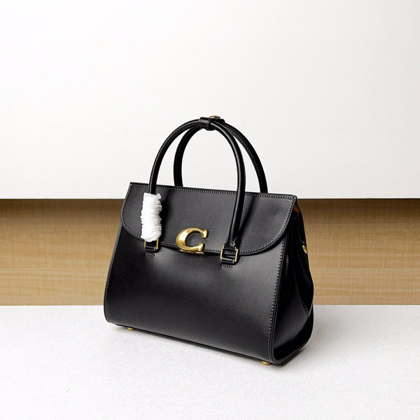 Coach Broome Carryall 30 in pelle di vitello nera