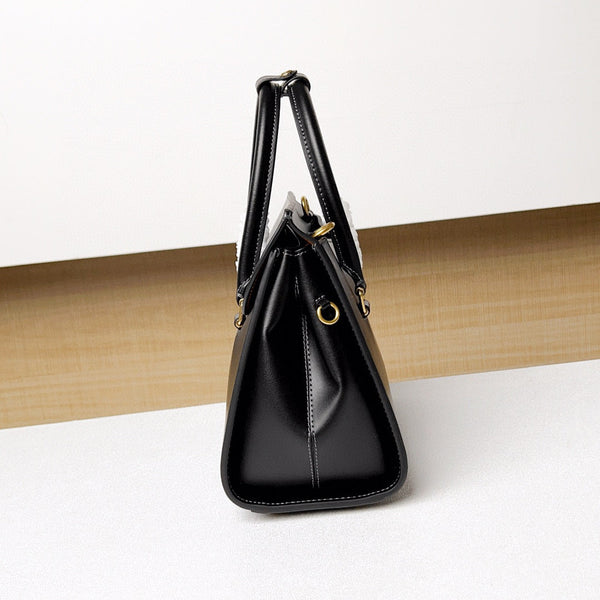 Coach Broome Carryall 30 in pelle di vitello nera