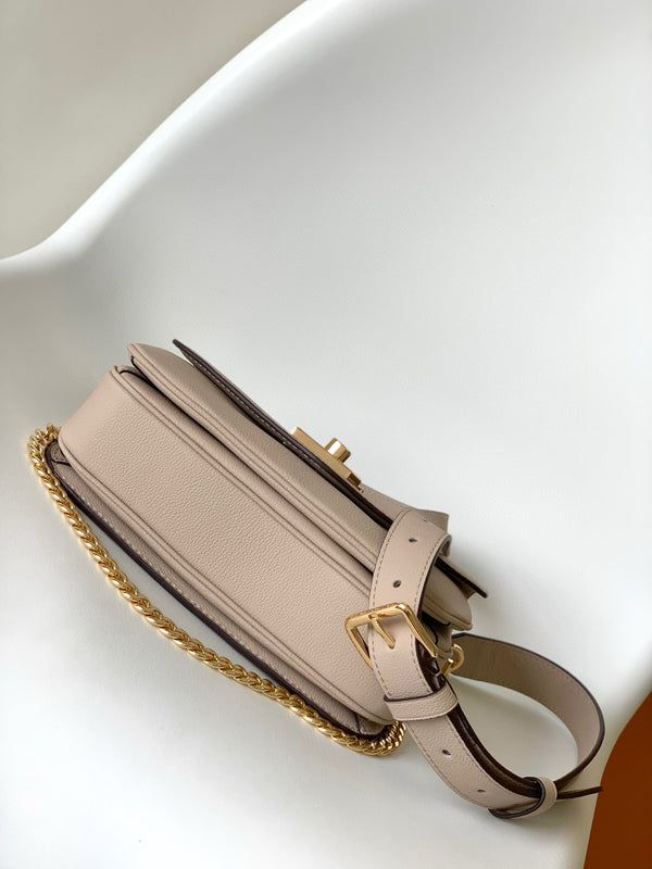 oxford lockme 22cm greige calfskin