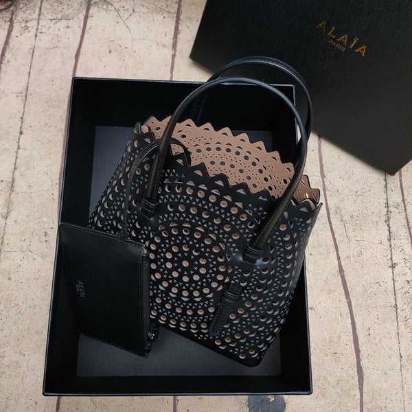 ALAIA MINA 20 BAG IN VIENNE WAVE CALFSKIN
