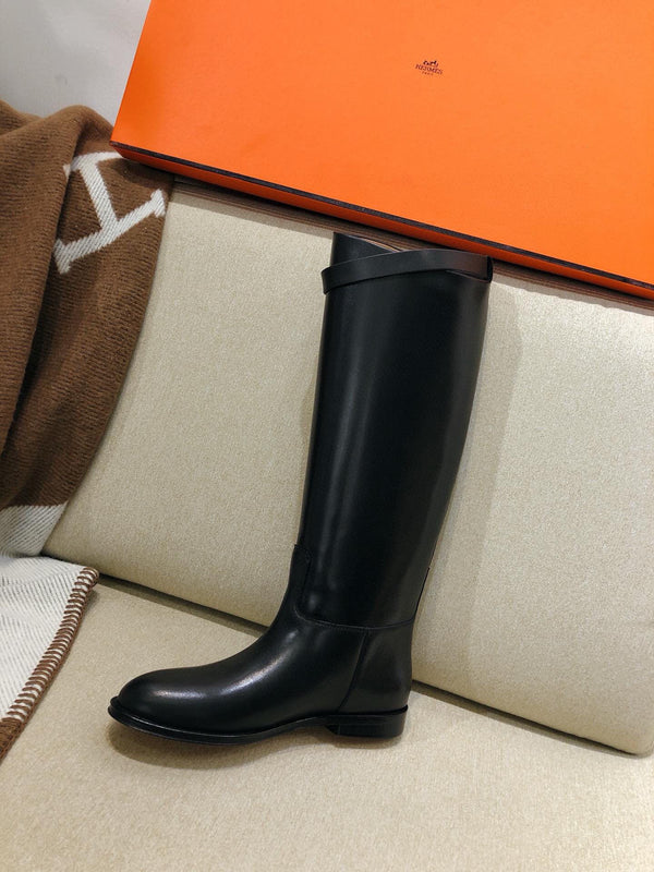 HM Black Leather Jumping Boots