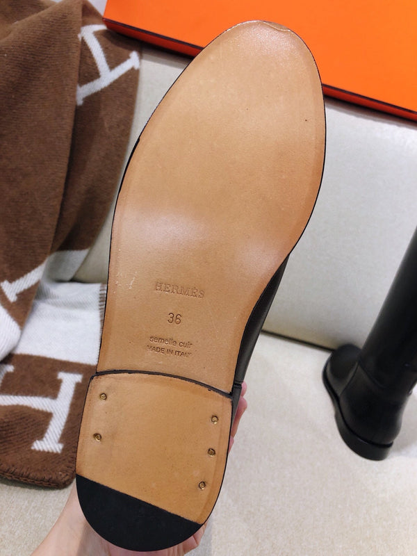 HM Black Leather Jumping Boots