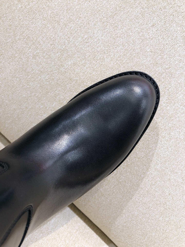 HM Black Leather Jumping Boots