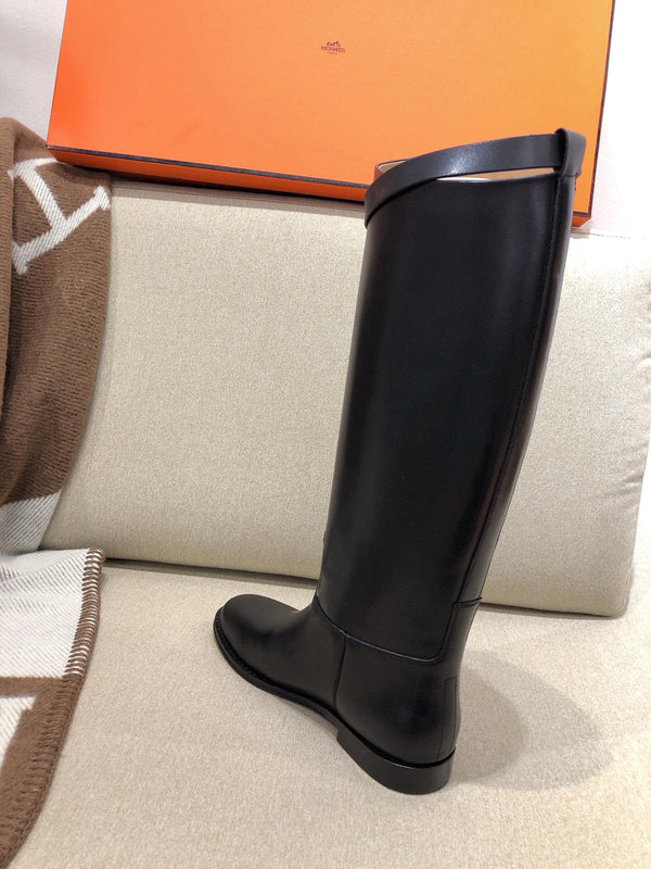 HM Black Leather Jumping Boots