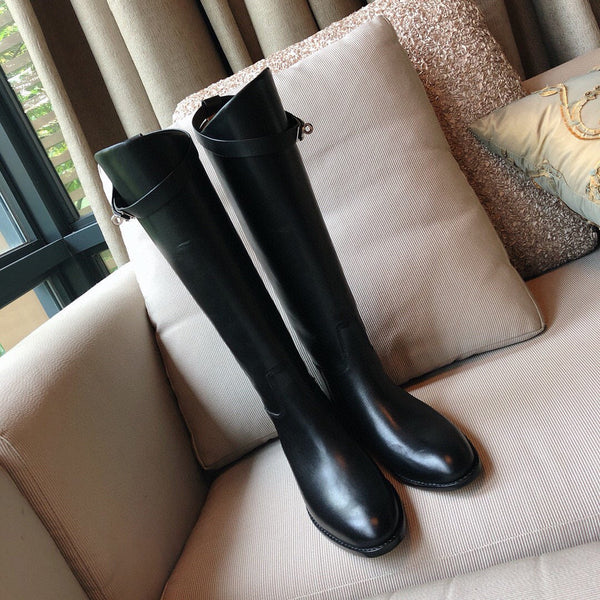 HM Black Leather Jumping Boots