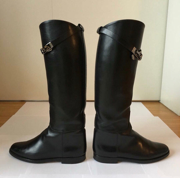 HM Black Leather Jumping Boots