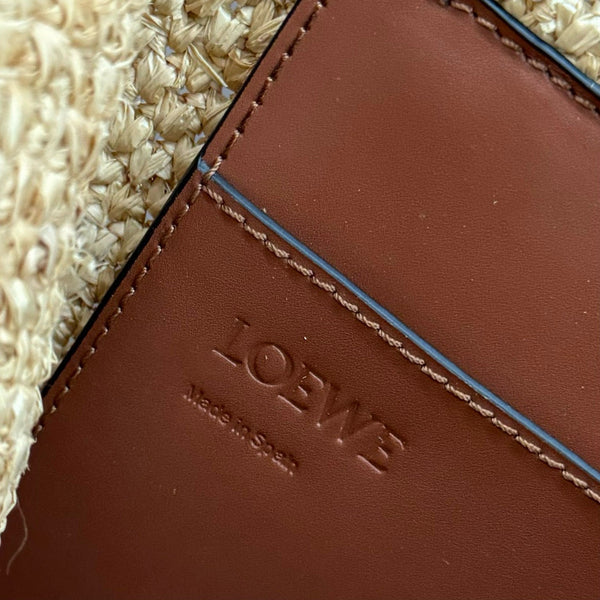 BORSA LOE MEDIA 30 FONT IN RAFIA NATURALE