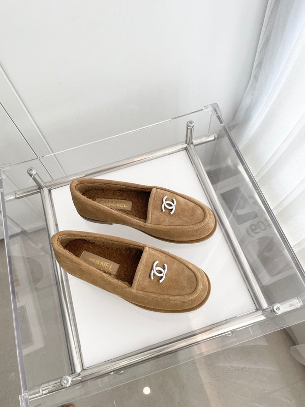 MOCASSINI CC SHERPA CAMOSCIO MARRONE SHW