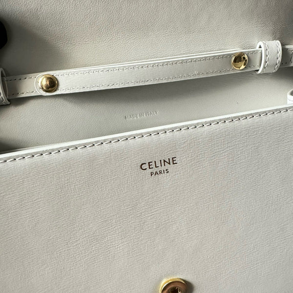 Cuir Triomphe Woc 19.5cm white calfskin ghw