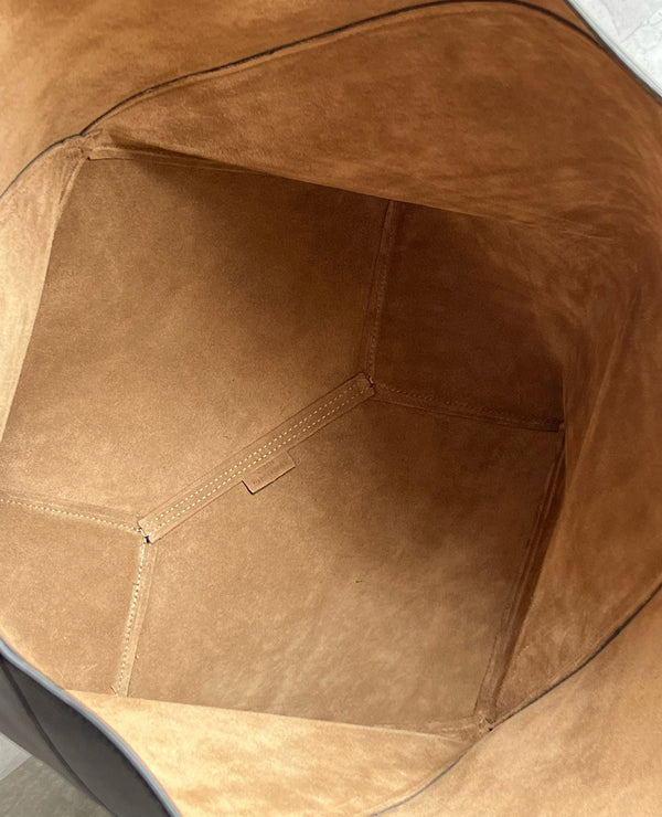 LOEW PUZZLE FOLD TOTE IBLACK SHINY CALFSKIN