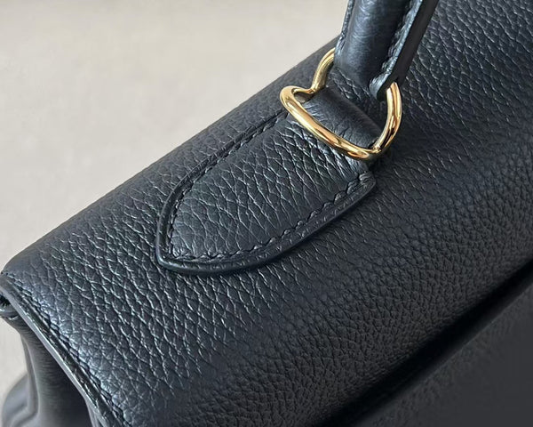 HM KELLY 35CM BLACK TOGO LEATHER GOLD HARDWARE