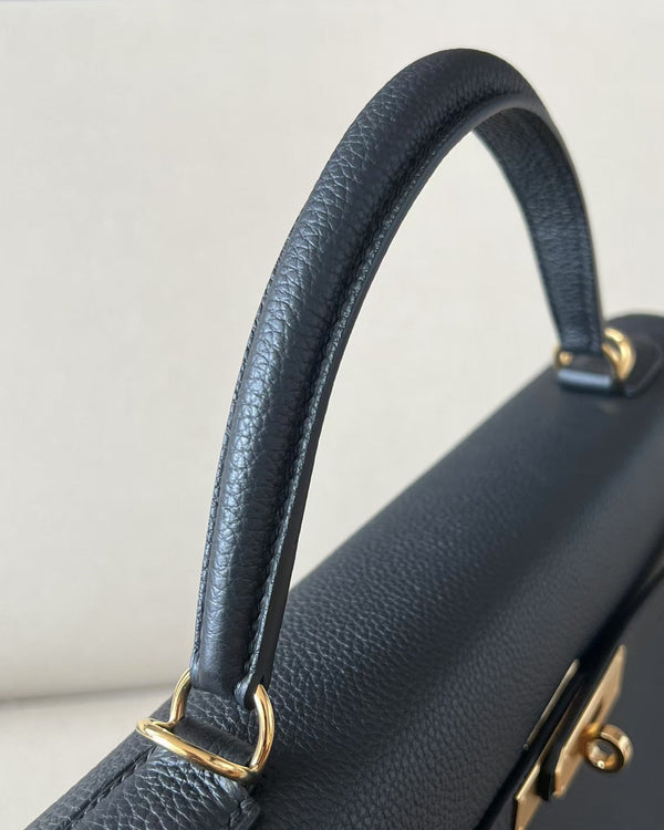 HM KELLY 35CM BLACK TOGO LEATHER GOLD HARDWARE