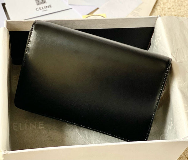 TRIOMPHE WOC 20 BLACK CALFSKIN