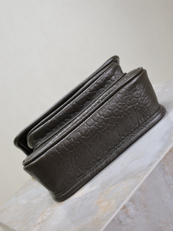 YSL Niki Bag 18cm Black Gold Sheepskin