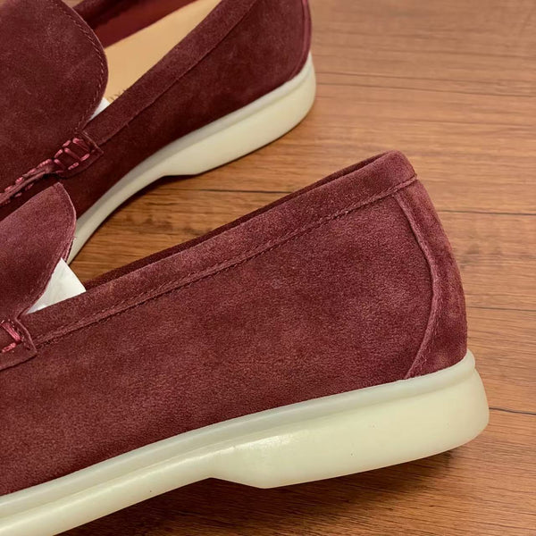 LP Unisex Summer Walk Loafer Burgundy Suede