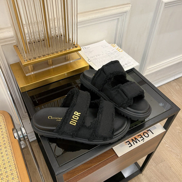 CD Dioract Slide In Black Canvas