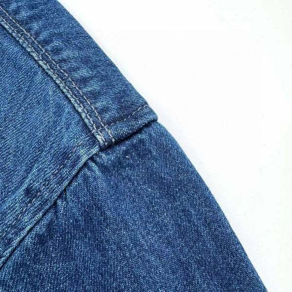 Camicia da uomo a maniche corte ALoewe in denim blu