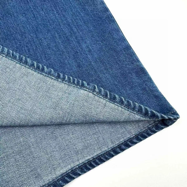 Camicia da uomo a maniche corte ALoewe in denim blu