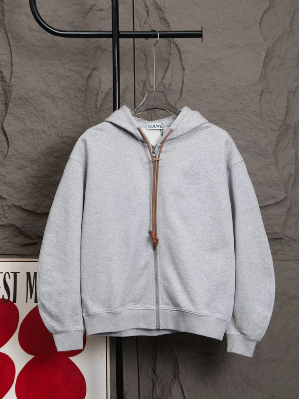 ELW Flamenco Hoodie Jacket in Gray Cotton