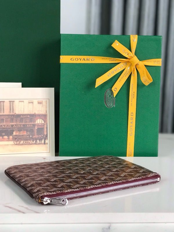 Borsa per cosmetici Goyard Burgurdy Goyardine Senat PM