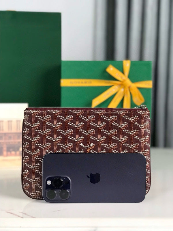 Borsa per cosmetici Goyard Burgurdy Goyardine Senat PM