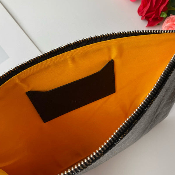 Borsa per cosmetici Goyard nera Goyardine Senat PM