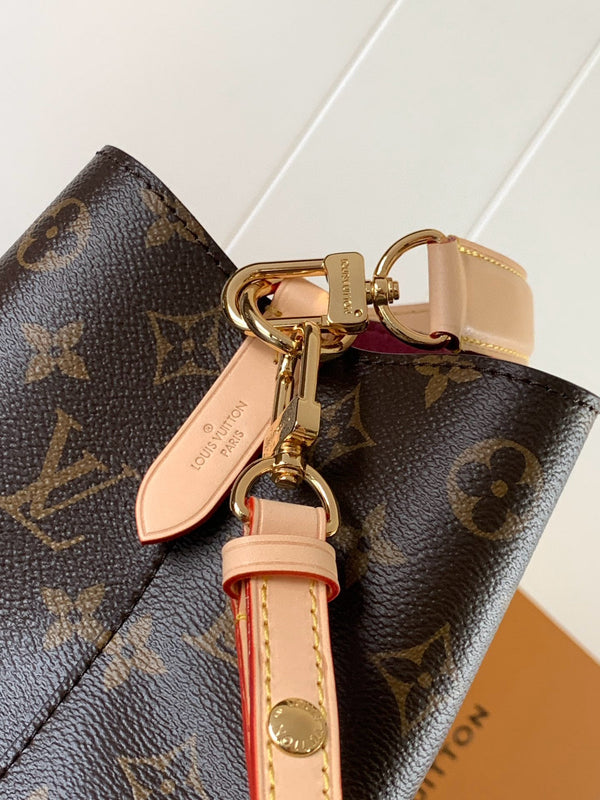 NÉONOÉ BB 20 IN TELA MONOGRAM MARRONE