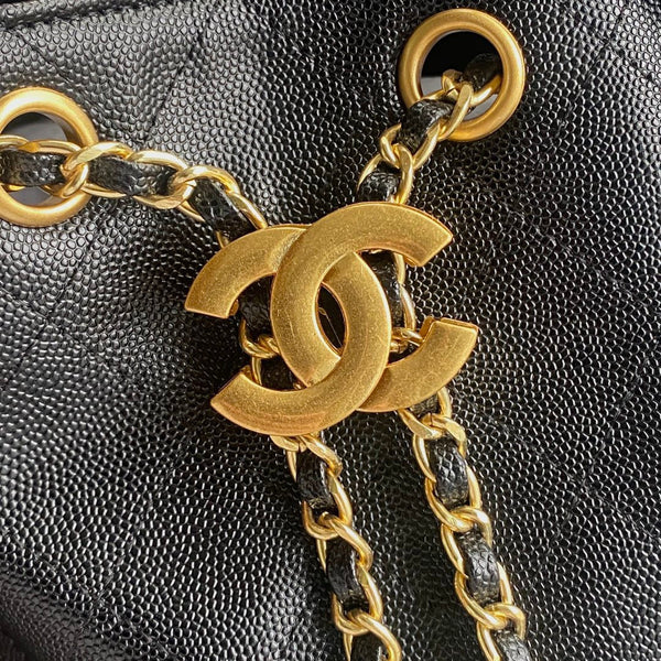 Borsa Hobo 25C 31cm in pelle di vitello nera