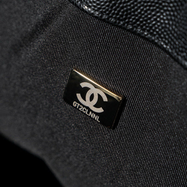 Borsa Hobo 25C 31cm in pelle di vitello nera