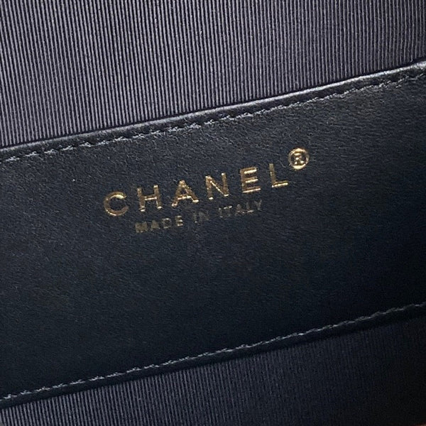 Borsa Hobo 25C 30cm in pelle di daino nera