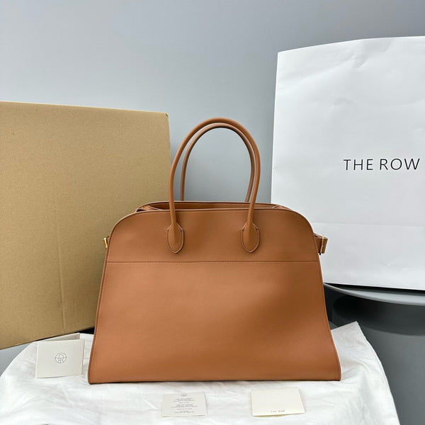 The Row Margaux 12 Brown Leather