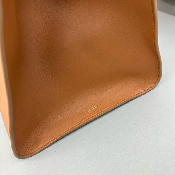 The Row Margaux 10 Brown Leather