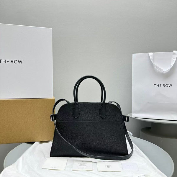 The Row Margaux 10 Black Leather