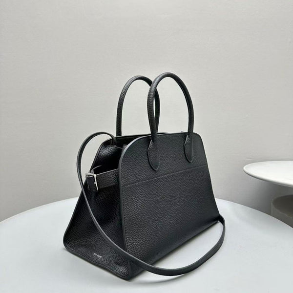 The Row Margaux 10 Black Leather