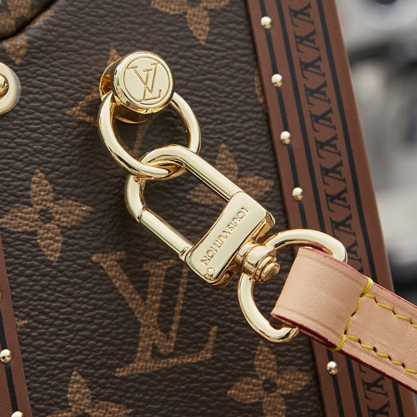 MINI RECTANGLE TRUNK 17 IN BROWN MONOGRAM CANVAS