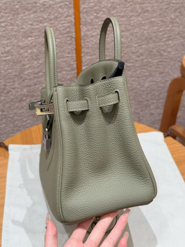 BORSA HM BIRKIN 30 OLIVE TOGO ARGENTO FERRAMENTA