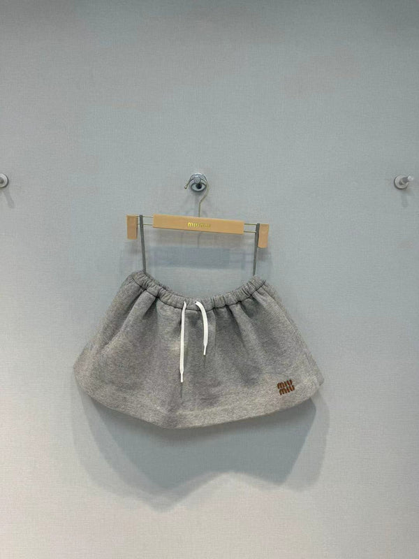 Miu Short Grey Cotton