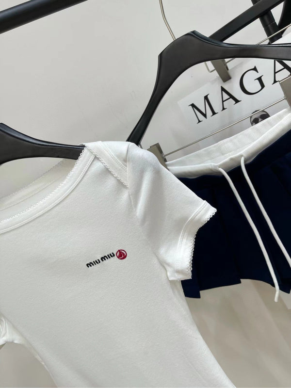 Miu 25 Body Suit White Cotton 208771