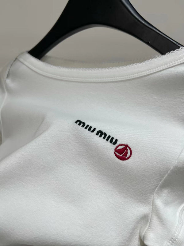 Miu 25 Body Suit White Cotton 208771